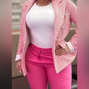 Pink blazer
